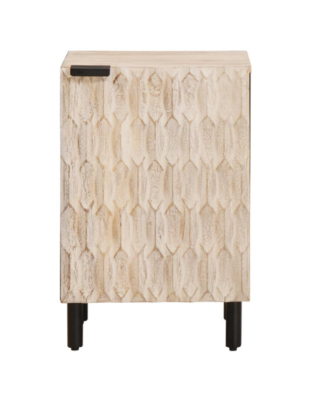 Mobile da Bagno Bianco 38 x 33 x 58 cm Legno di mango massello