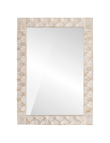 Specchio da bagno Finitura Bianco Lavato 50 x 70 x 2,5 cm