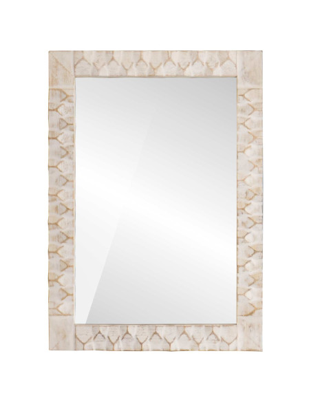 Specchio da bagno Finitura Bianco Lavato 50 x 70 x 2,5 cm