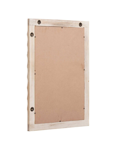 Specchio da bagno Finitura Bianco Lavato 50 x 70 x 2,5 cm