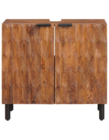 Armadio per Lavabo da Bagno con porta Marrone 62 x 33 x 58 cm