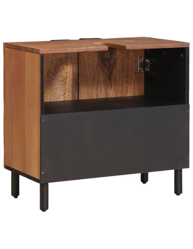 Armadio per Lavabo da Bagno con porta Marrone 62 x 33 x 58 cm
