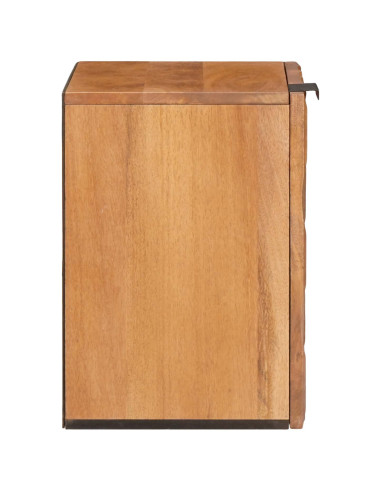 Mobile Appeso da Bagno con lo scaffale Marrone 38 x 33 x 48 cm