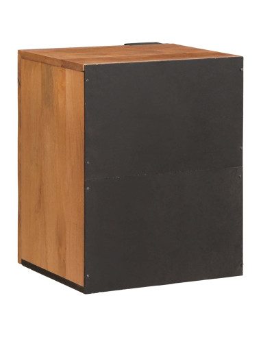 Mobile Appeso da Bagno con lo scaffale Marrone 38 x 33 x 48 cm