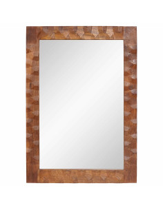 Specchio da bagno Finitura Marrone Acacia 50 x 70 x 2,5 cm 2