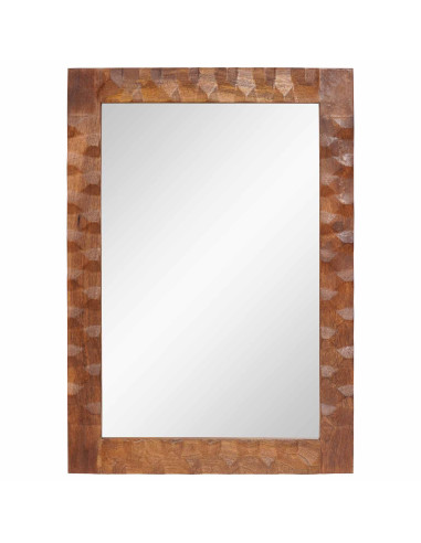 Specchio da bagno Finitura Marrone Acacia 50 x 70 x 2,5 cm