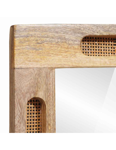 Specchio da bagno con specchio Marrone 50 x 2,5 x 70 cm