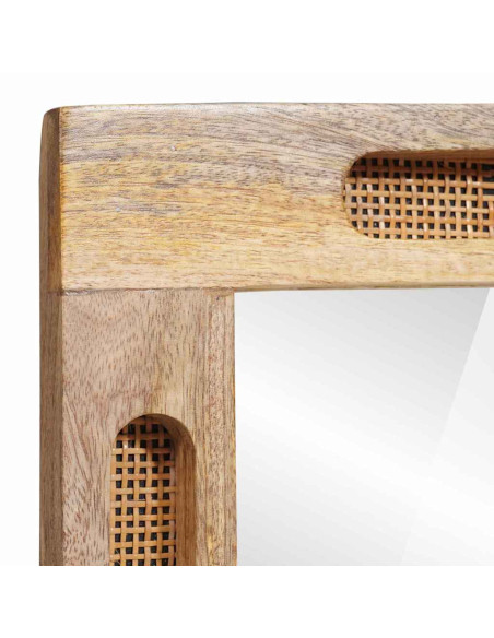Specchio da bagno con specchio Marrone 50 x 2,5 x 70 cm