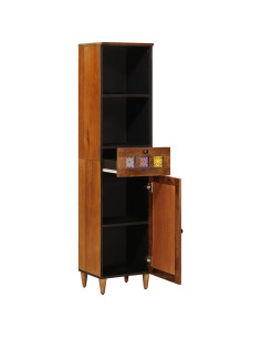 Mobile da Bagno con cassetto con porta Noce 38 x 33 x 160 cm 2