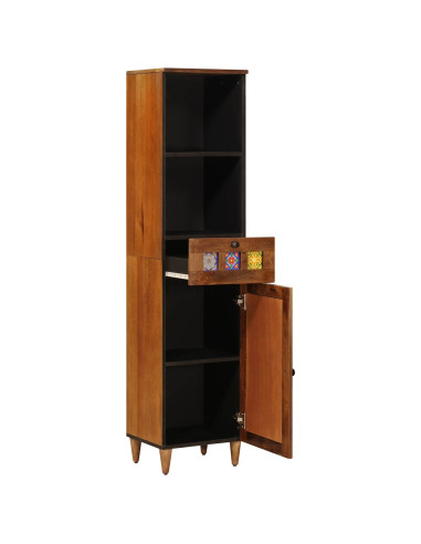 Mobile da Bagno con cassetto con porta Noce 38 x 33 x 160 cm