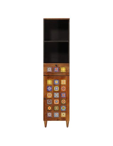 Mobile da Bagno con cassetto con porta Noce 38 x 33 x 160 cm
