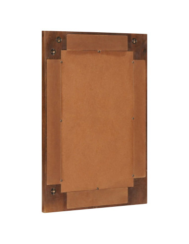 Specchio da bagno Noce 50 x 70 x 2,5 cm Legno di mango massello