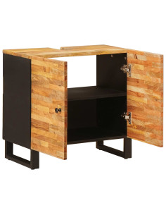 Armadio per Lavabo da Bagno con porta Naturale 62 x 33 x 58 cm 2