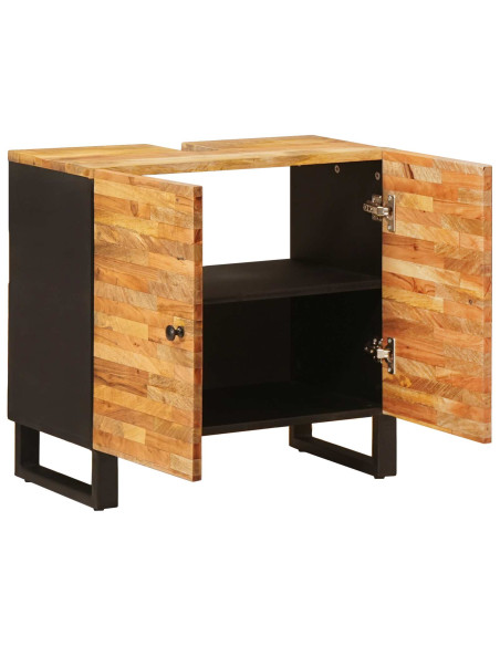 Armadio per Lavabo da Bagno con porta Naturale 62 x 33 x 58 cm
