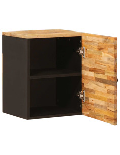 Mobile Appeso da Bagno con porta Naturale 38 x 33 x 48 cm 2