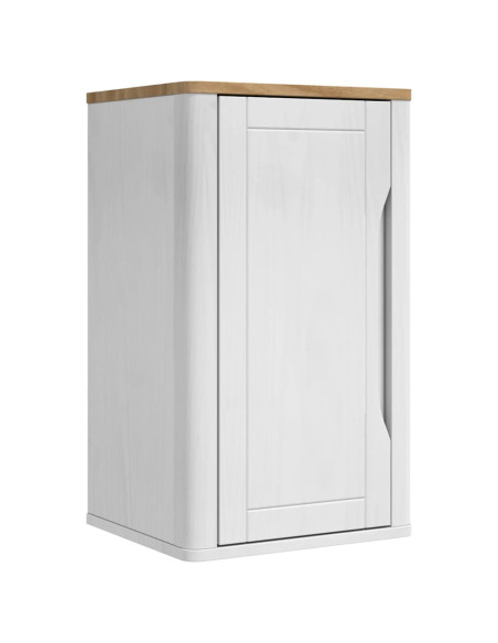 Armadio da bagno a muro con porta FLORO Bianco 35 x 30 x 60 cm