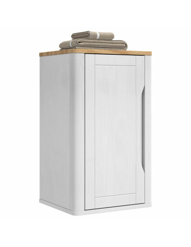 Armadio da bagno a muro con porta FLORO Bianco 35 x 30 x 60 cm