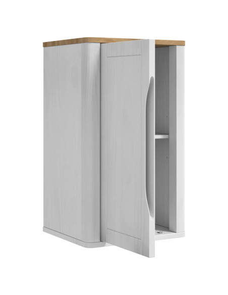 Armadio da bagno a muro con porta FLORO Bianco 35 x 30 x 60 cm