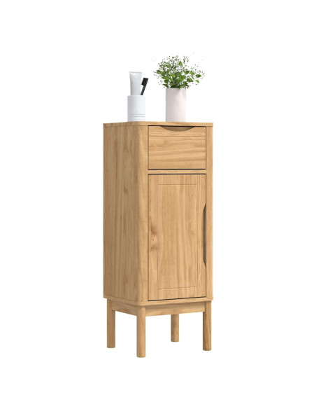 Mobile da Bagno con porta FLORO Marrone cerato 35 x 30 x 90 cm