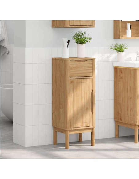Mobile da Bagno con porta FLORO Marrone cerato 35 x 30 x 90 cm