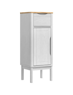 Mobile da Bagno con cassetto FLORO Bianco 35 x 30 x 90 cm 2