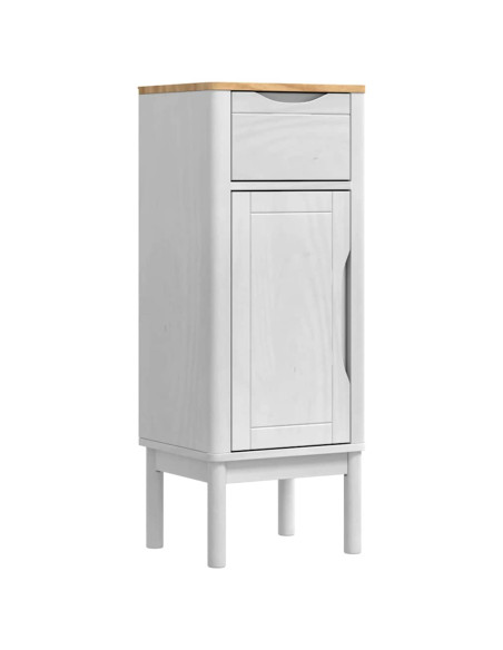 Mobile da Bagno con cassetto FLORO Bianco 35 x 30 x 90 cm