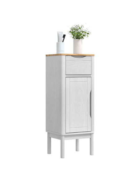 Mobile da Bagno con cassetto FLORO Bianco 35 x 30 x 90 cm