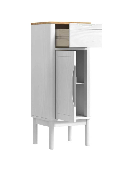 Mobile da Bagno con cassetto FLORO Bianco 35 x 30 x 90 cm