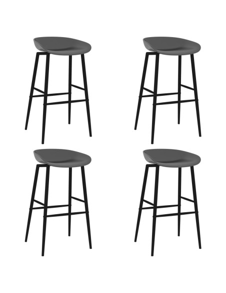 Set da Bar 5 pz Bianco e Grigio