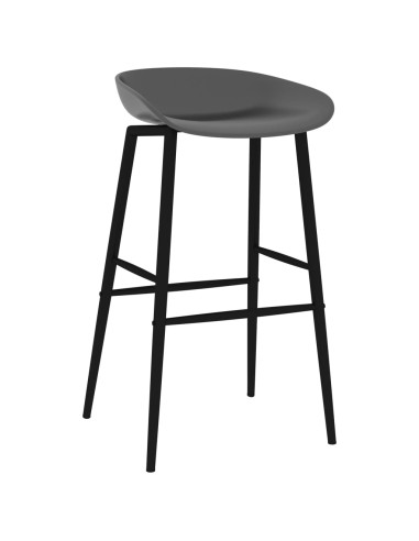 Set da Bar 5 pz Bianco e Grigio
