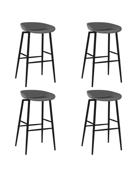 Set da Bar 5 pz Nero e Grigio