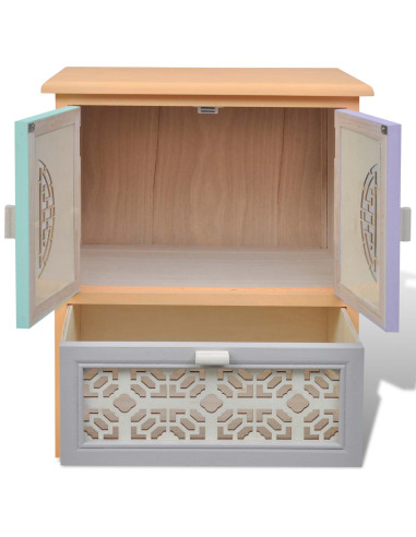 Mobile laterale Multicolore 46 x 34 x 55.5 cm