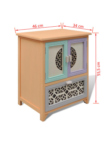 Mobile laterale Multicolore 46 x 34 x 55.5 cm