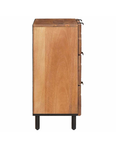Credenza 2 pcs Finitura Marrone Acacia 60 x 33 x 75 cm