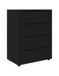 Armadi di Stoccaggio 2 pcs Nero 80 x 48 x 105 cm 2