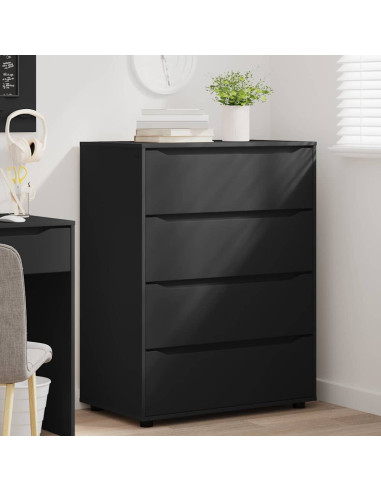 Armadi di Stoccaggio 2 pcs Nero 80 x 48 x 105 cm