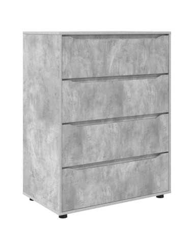 Armadi di Stoccaggio 2 pcs Grigio cemento 80 x 48 x 105 cm