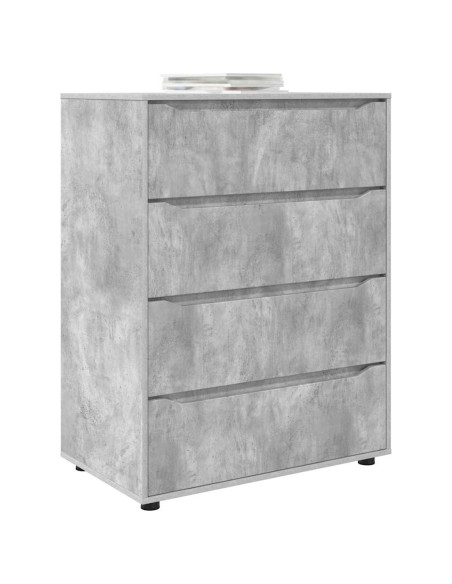 Armadi di Stoccaggio 2 pcs Grigio cemento 80 x 48 x 105 cm