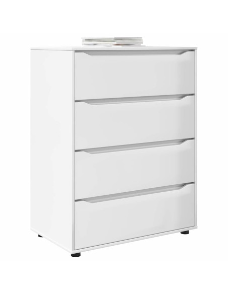 Armadi di Stoccaggio 2 pcs Bianco Lucido 80 x 48 x 105 cm