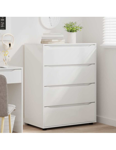 Armadi di Stoccaggio 2 pcs Bianco Lucido 80 x 48 x 105 cm