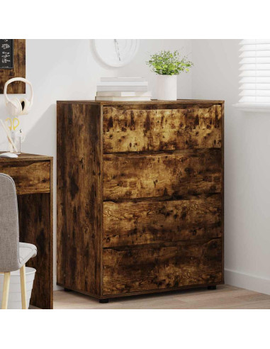 Armadi di Stoccaggio 2 pcs Rovere fumé 80 x 48 x 105 cm