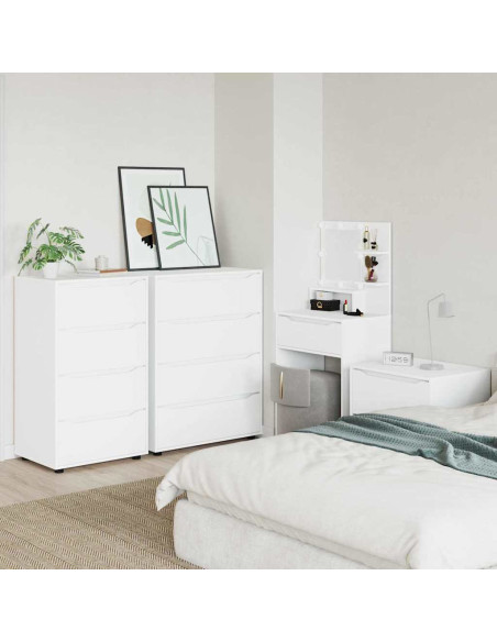 Armadi di Stoccaggio 2 pcs Bianco 60 x 48 x 105 cm