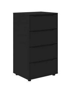 Armadi di Stoccaggio 2 pcs Nero 60 x 48 x 105 cm 2