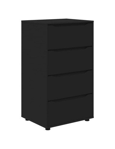 Armadi di Stoccaggio 2 pcs Nero 60 x 48 x 105 cm