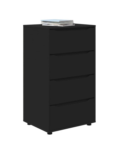 Armadi di Stoccaggio 2 pcs Nero 60 x 48 x 105 cm