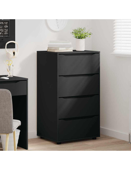 Armadi di Stoccaggio 2 pcs Nero 60 x 48 x 105 cm