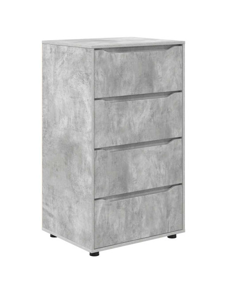 Armadi di Stoccaggio 2 pcs Grigio cemento 60 x 48 x 105 cm