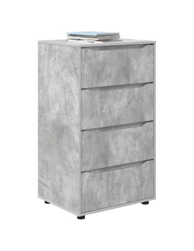 Armadi di Stoccaggio 2 pcs Grigio cemento 60 x 48 x 105 cm