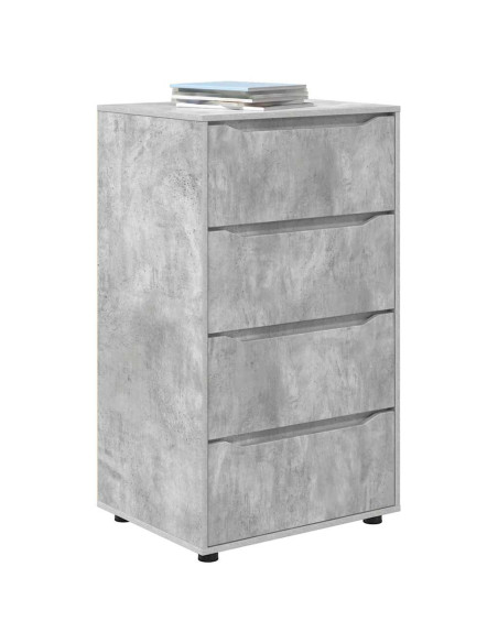 Armadi di Stoccaggio 2 pcs Grigio cemento 60 x 48 x 105 cm