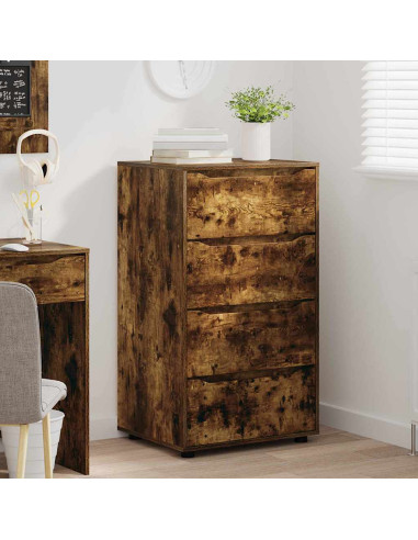 Armadi di Stoccaggio 2 pcs Rovere fumé 60 x 48 x 105 cm